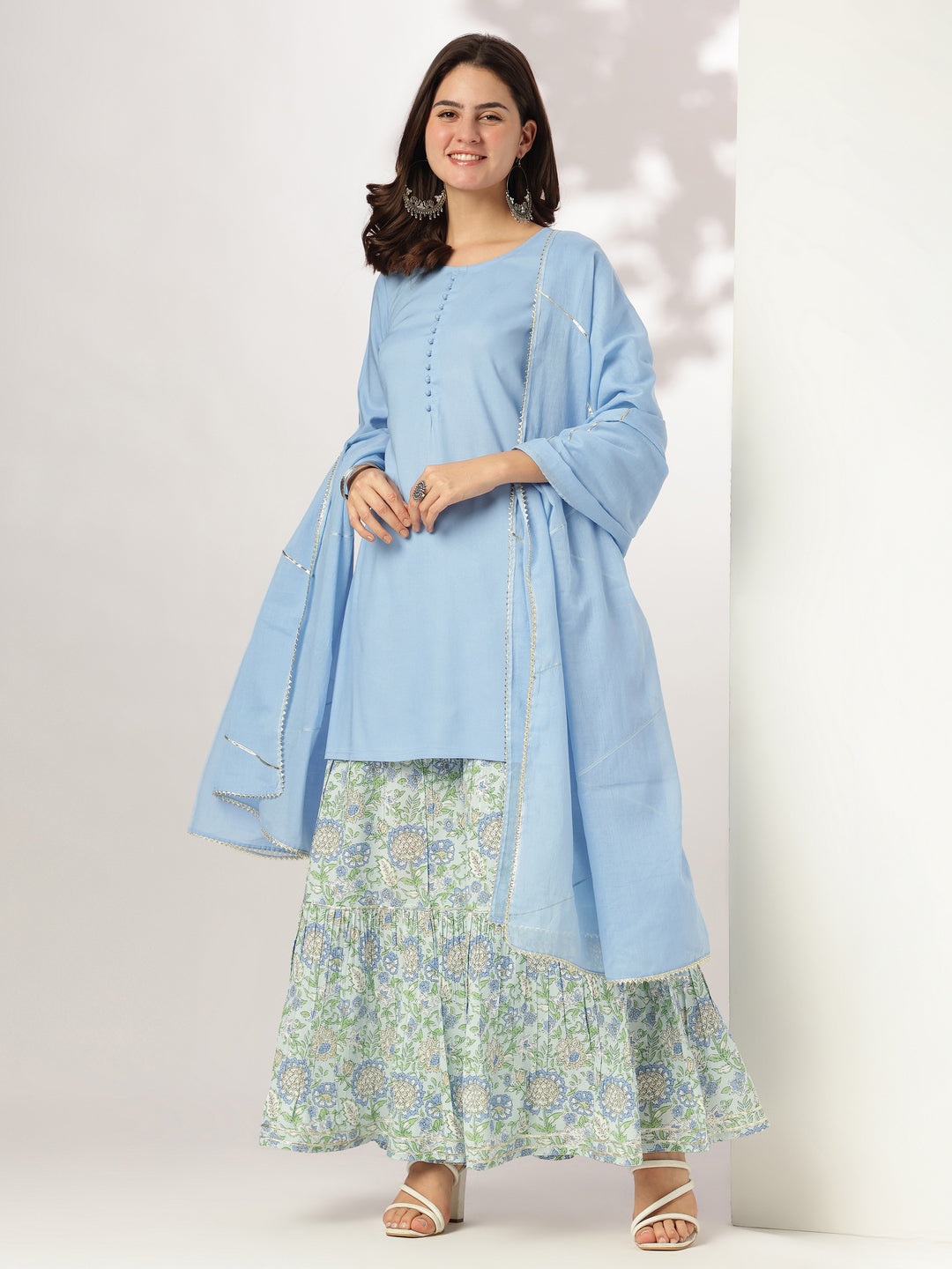 Janasya Light Rayon Solid Straight Kurta Set | Grocsy