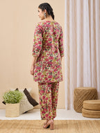 Janasya Mint A-Line Cotton Co-Ords | Grocsy