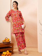 Janasya Multi Straight Cotton Co-Ords | Grocsy