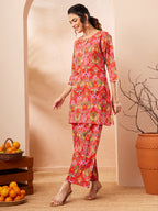 Janasya Multi Straight Cotton Co-Ords | Grocsy