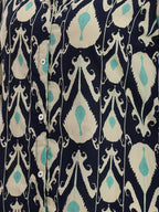 Janasya Navy Blue A-Line Cotton Dress | Grocsy