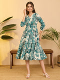 Janasya Off White Fit & Flare Cotton Dress | Grocsy