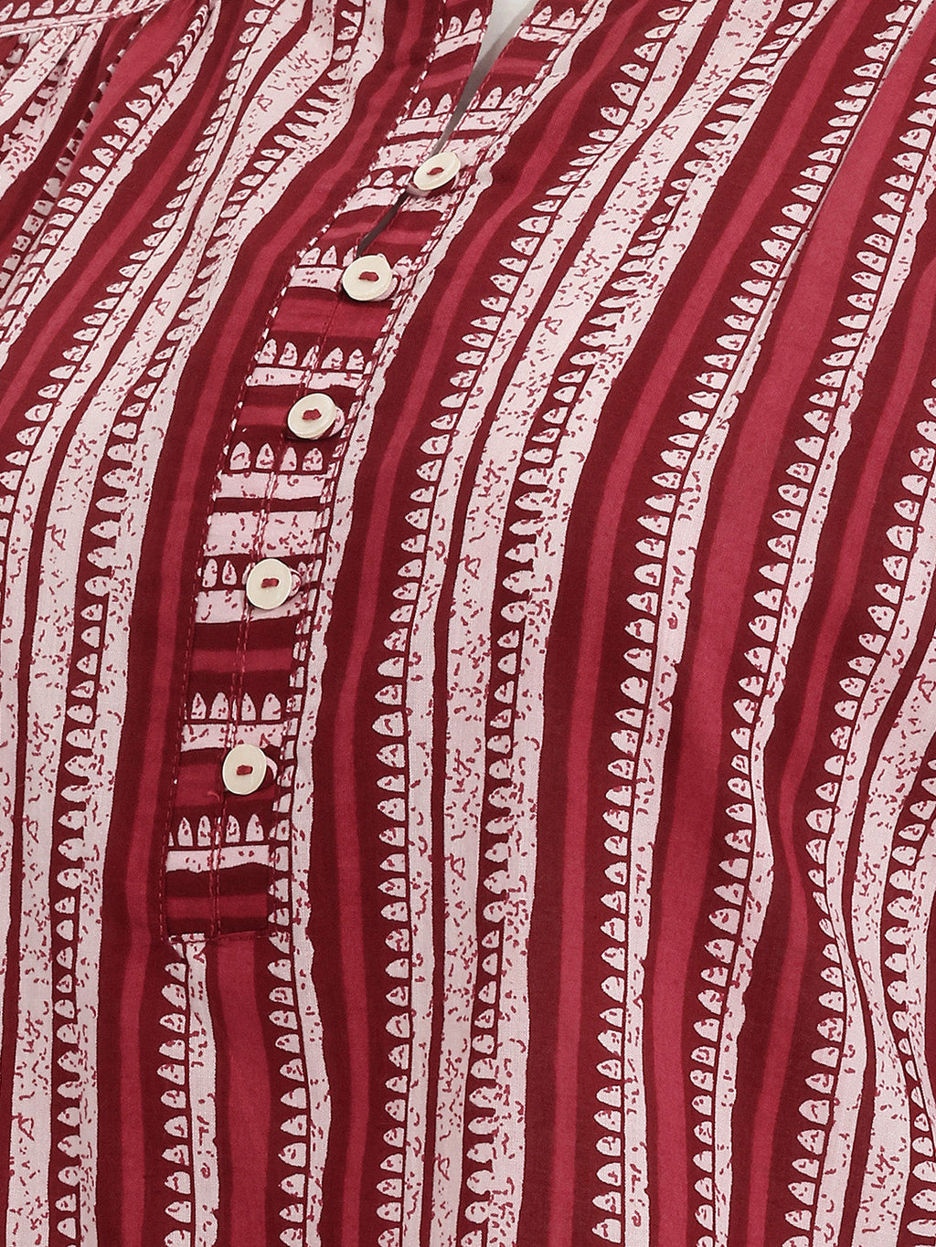 Janasya Multi A-Line Cotton Top | Grocsy