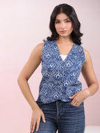 Janasya Regular Cambric Black Jacket | Grocsy