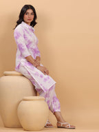 Janasya Bright Cotton Tie & dye Straight Kurta Set | Grocsy