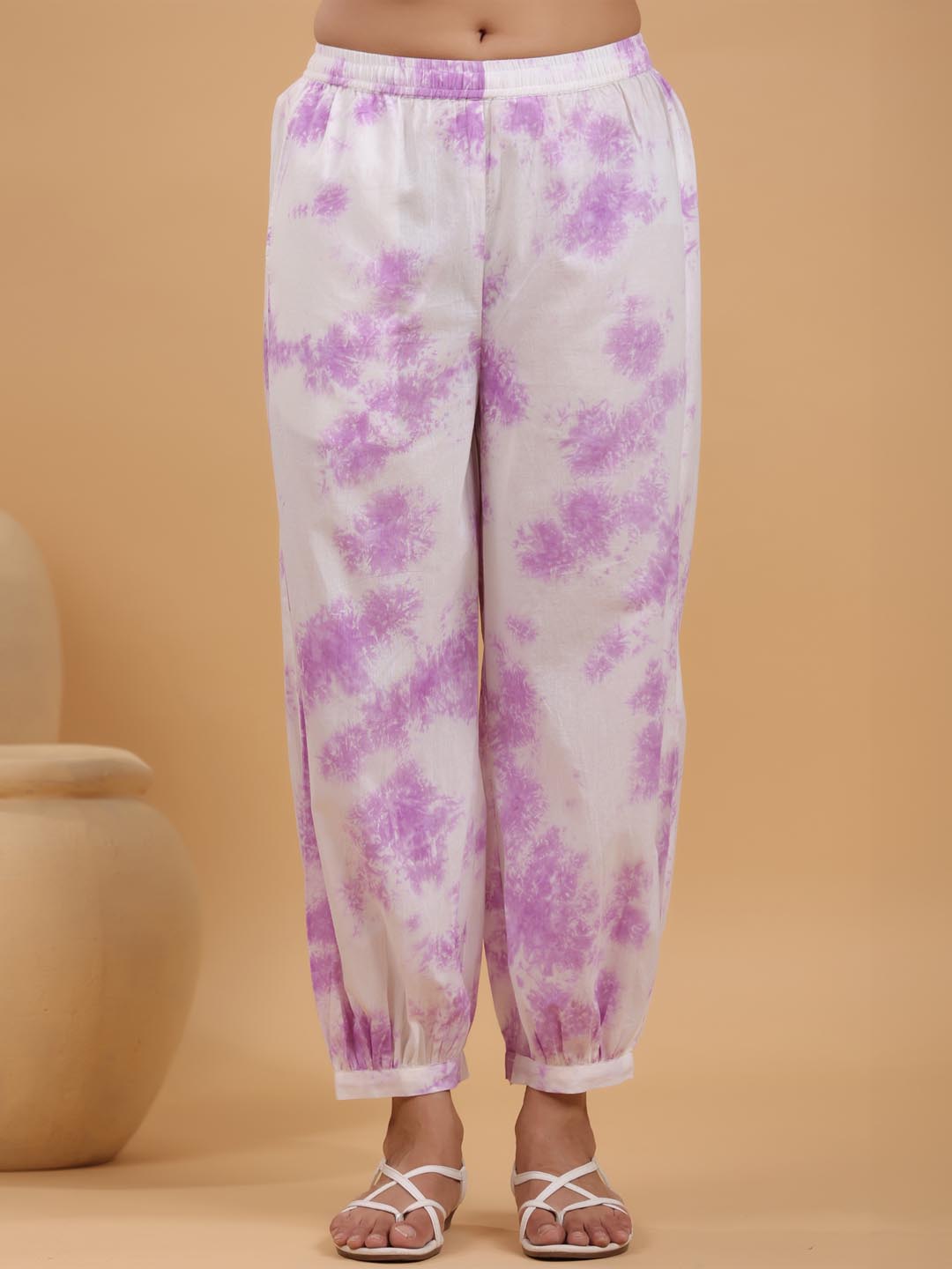 Janasya Bright Cotton Tie & dye Straight Kurta Set | Grocsy