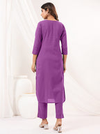 Janasya Light Cotton Solid Straight Kurta Set | Grocsy