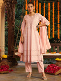 Janasya Light Cotton Ethnic Motifs Anarkali Kurta Set | Grocsy