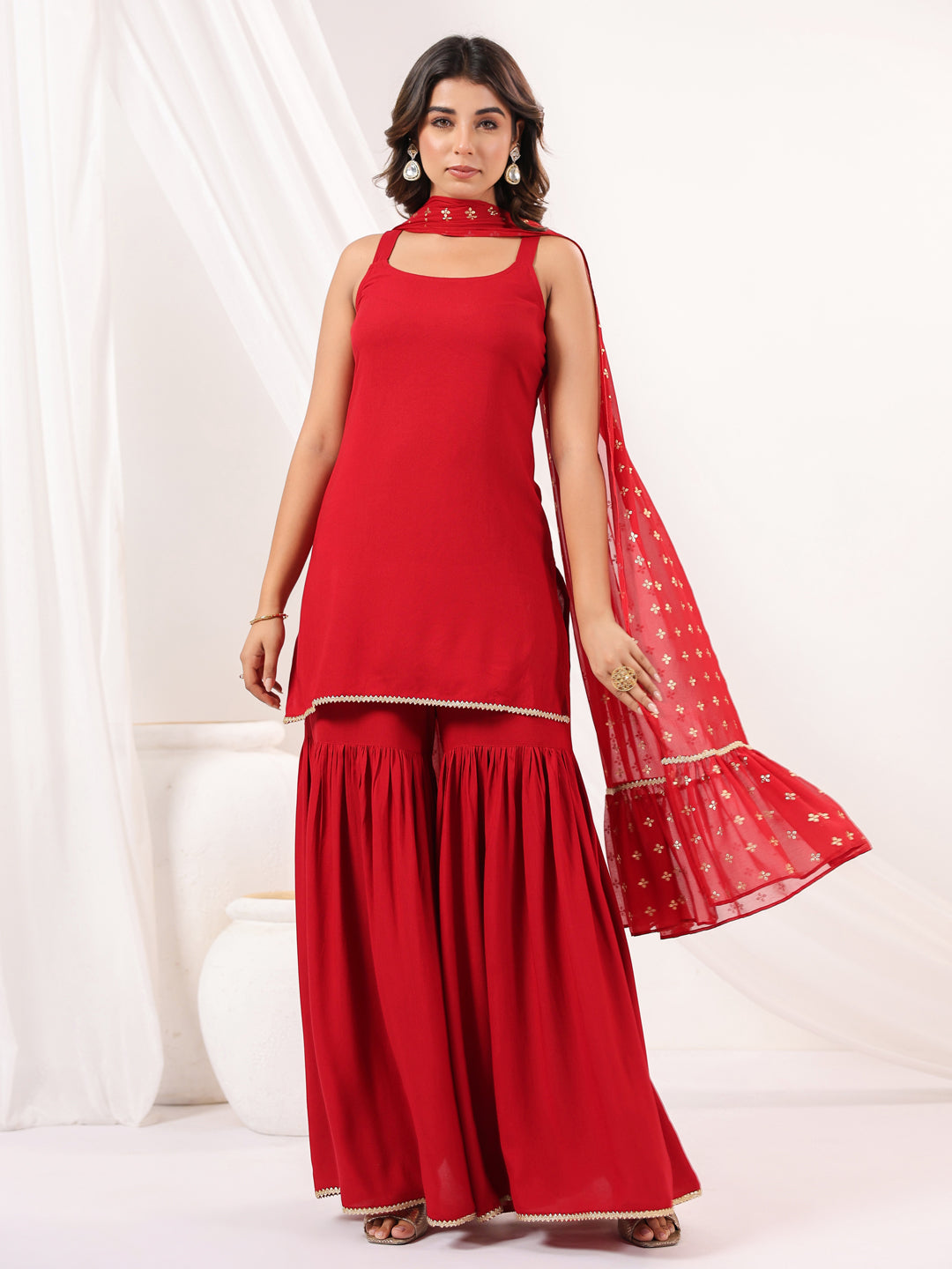 Janasya Dark Rayon Solid Straight Kurta Set | Grocsy