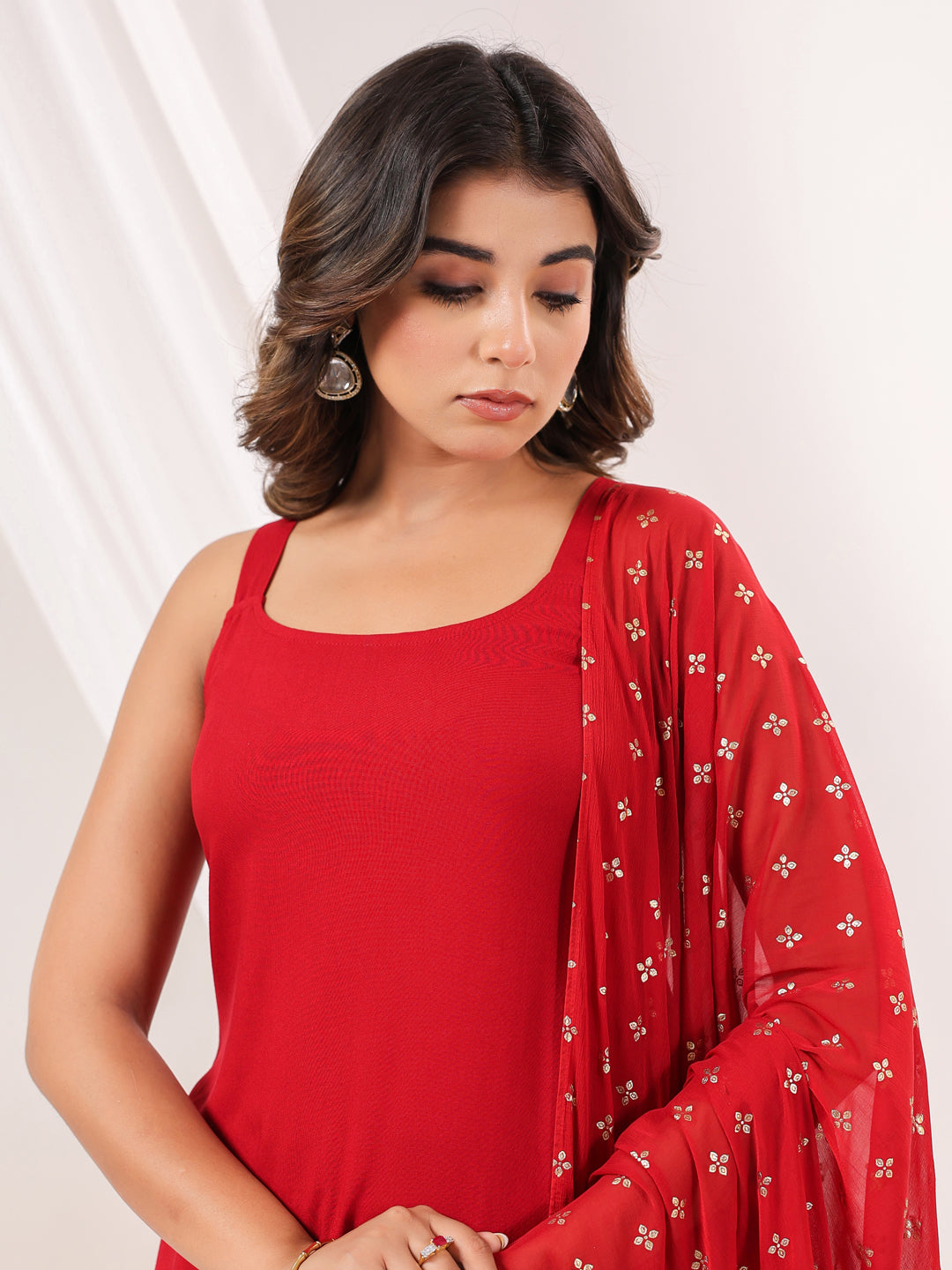 Janasya Dark Rayon Solid Straight Kurta Set | Grocsy