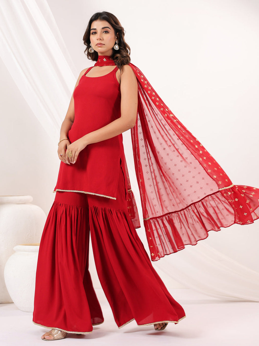 Janasya Dark Rayon Solid Straight Kurta Set | Grocsy