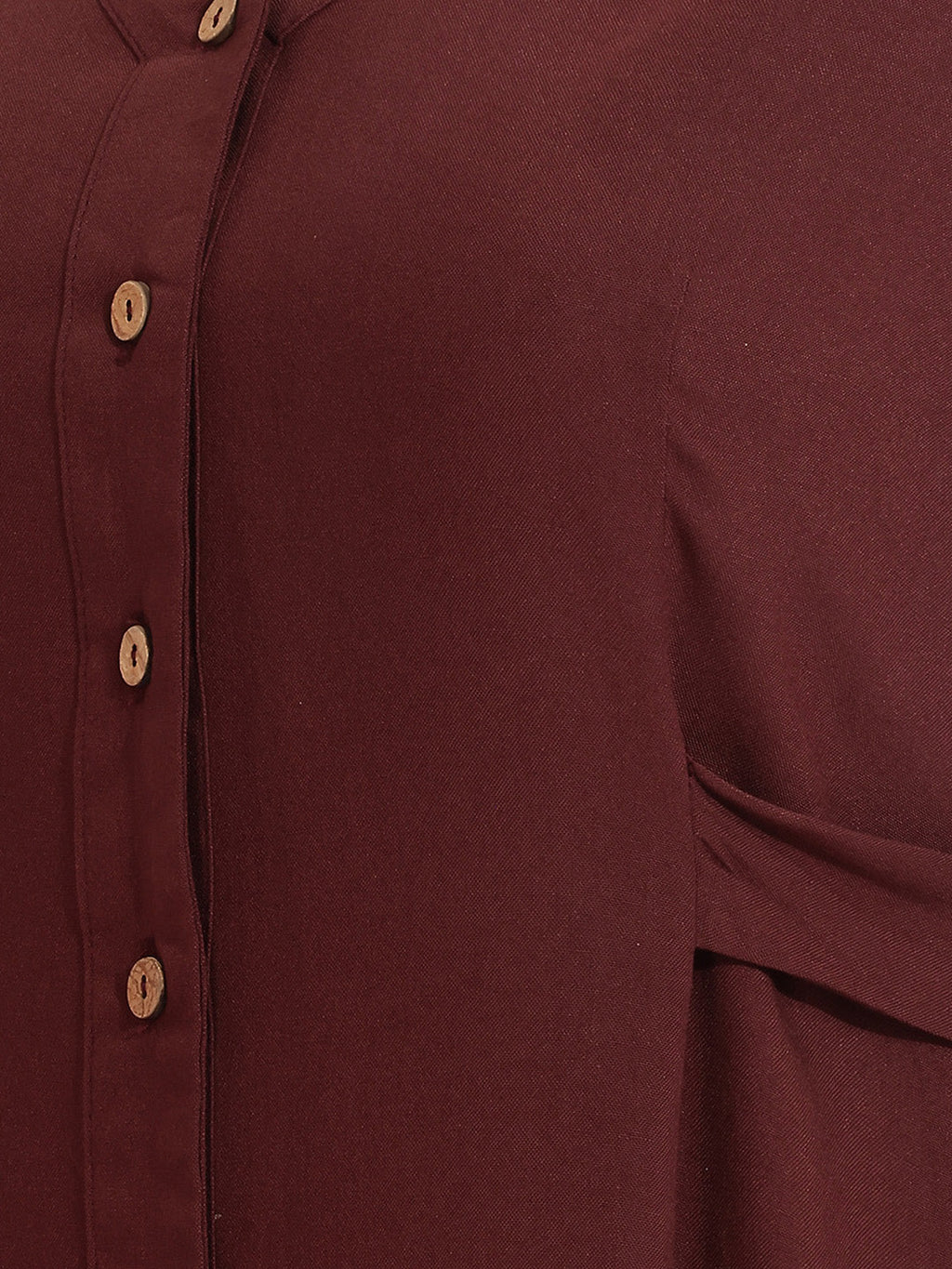 Janasya Brown A-Line Rayon Dress | Grocsy