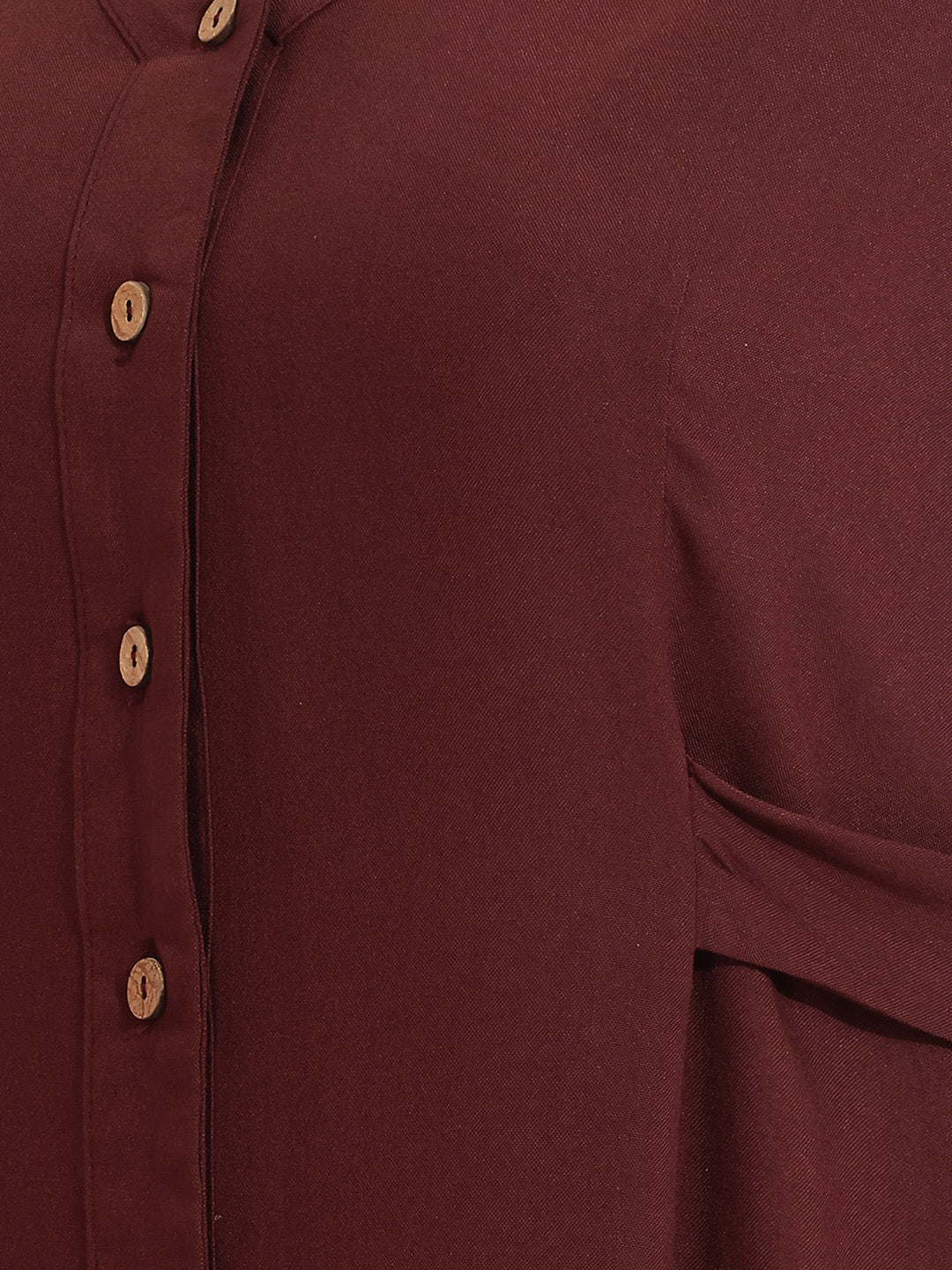 Janasya Brown A-Line Rayon Dress | Grocsy