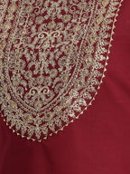 Janasya Maroon Straight Cotton Kurta & Bottom | Grocsy