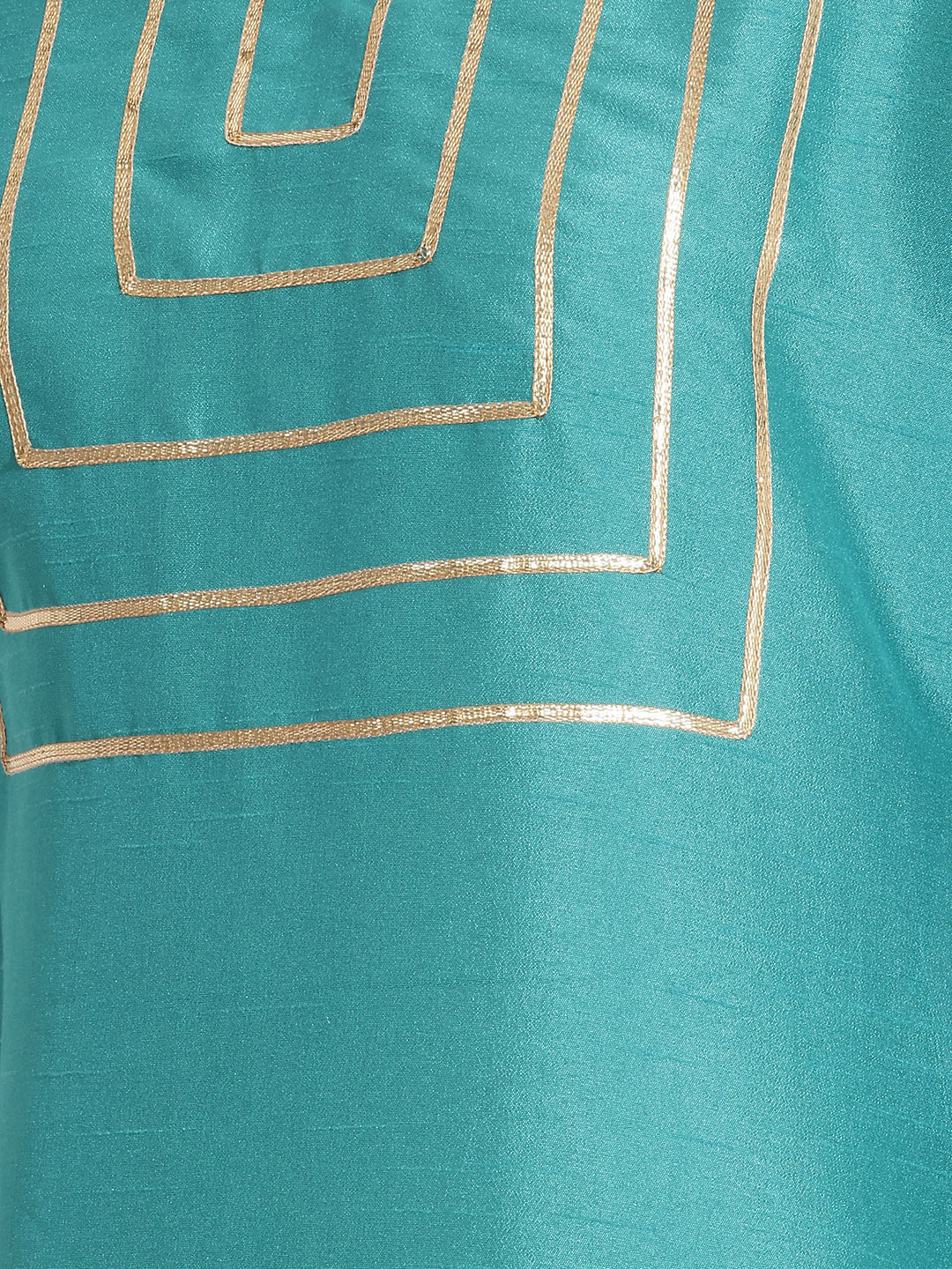 Janasya Aqua Straight Silk Blend Kurta | Grocsy