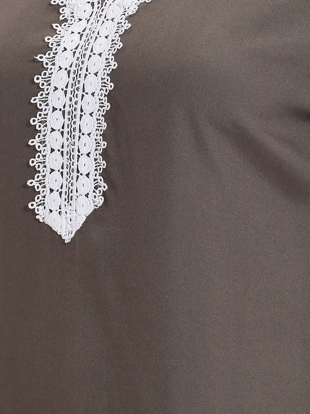 Janasya Grey Straight Rayon Kurta | Grocsy