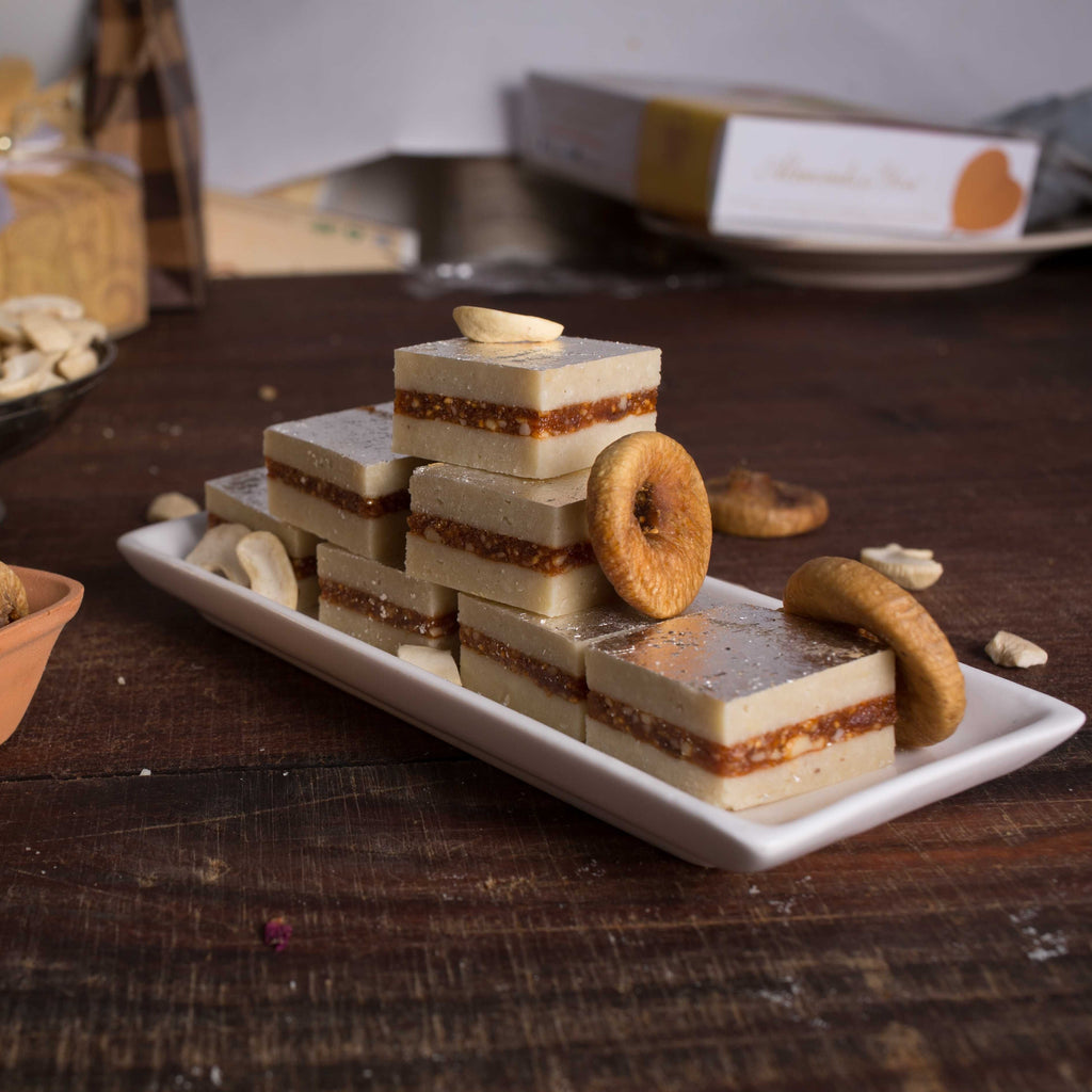 Almond House Kaju Anjeer Burfi | Grocsy