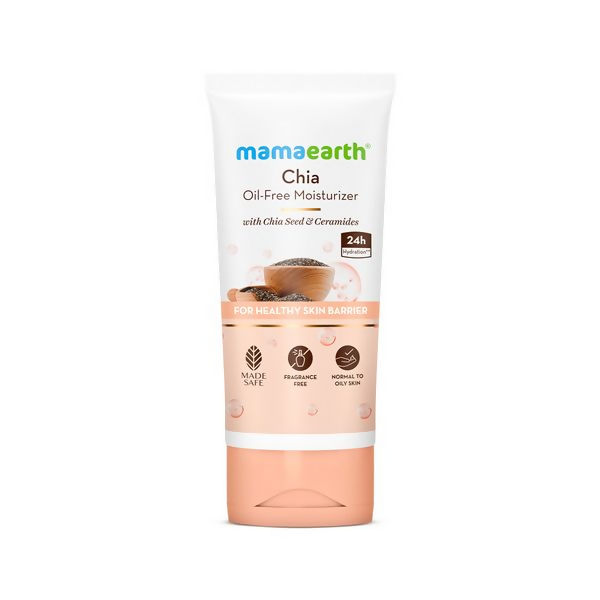Mamaearth Chia Oil-Free Moisturizer with Chia Seed & Ceramides for Healthy Skin Barrier | Grocsy