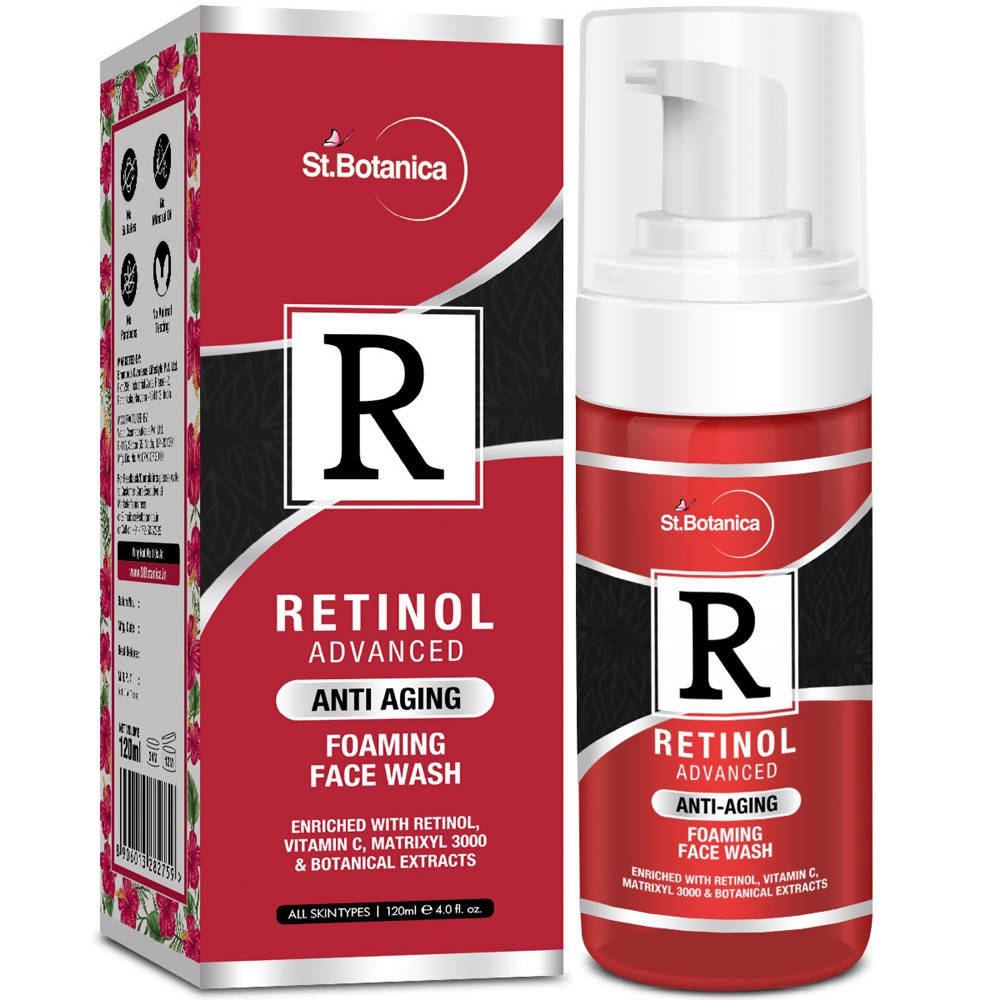 St.Botanica Retinol Advanced Anti Aging Foaming Face Wash | Grocsy