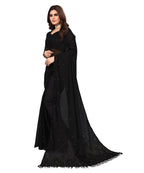 Vamika Net Brasso Black Light Weight Trendy Look Bollywood Style Saree | Grocsy