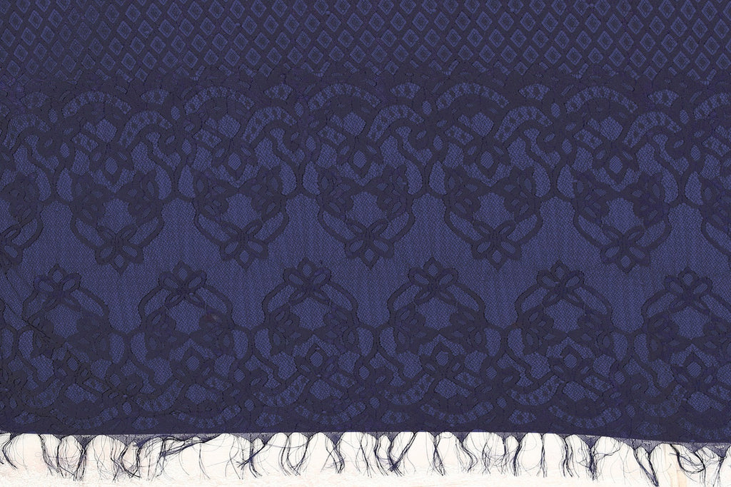Vamika Net Brasso Navy Light Weight Trendy Look Bollywood Style Saree | Grocsy