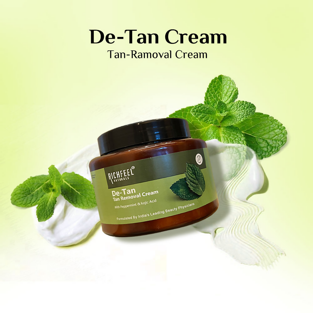 Richfeel De-tan Cream Natural Tan Removal Face Pack | Grocsy