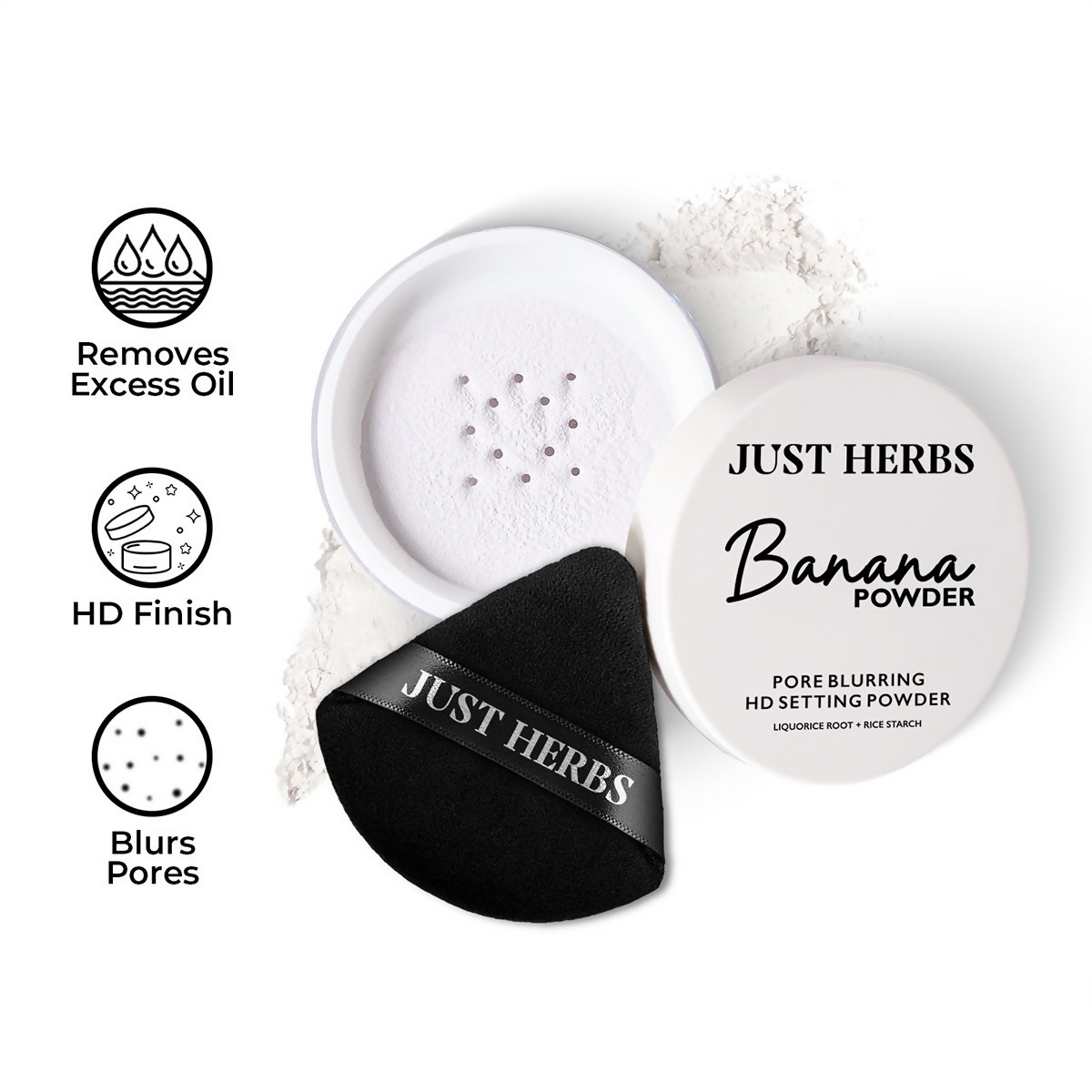 Just Herbs HD Setting Loose Powder - Translucent | Grocsy