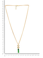 Ruby Raang Green Aventurine Kundan Necklace | Grocsy