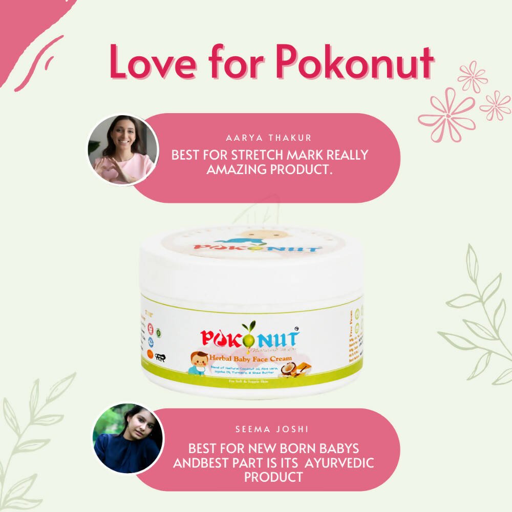 Pokonut Herbal Baby Face Cream | Grocsy