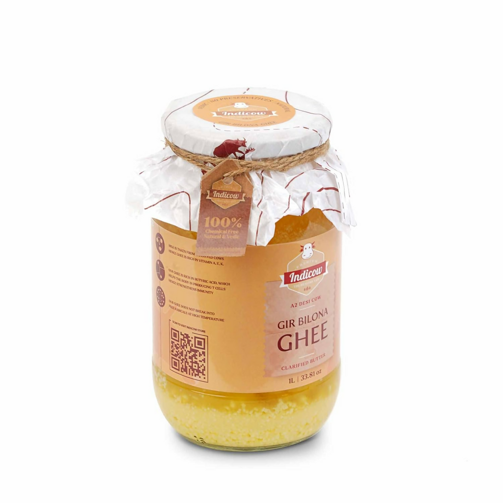 Indicow Foods Pure Authentic A2 Gir Cow Ghee | Grocsy