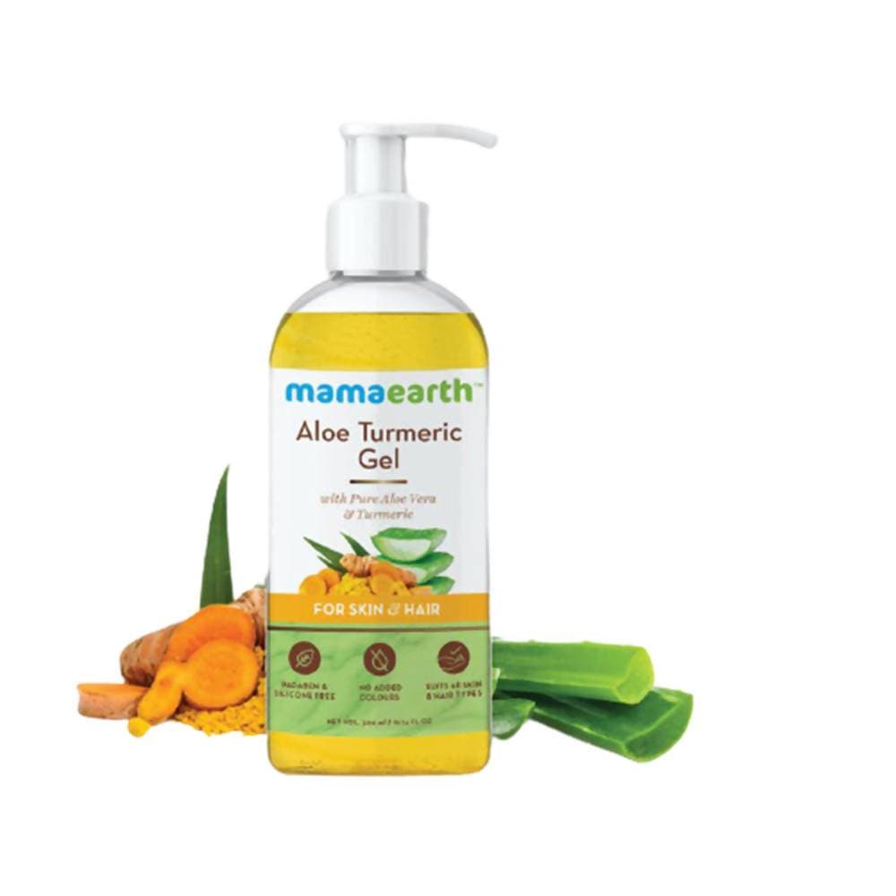 Mamaearth Aloe Turmeric Gel For Skin & Hair | Grocsy