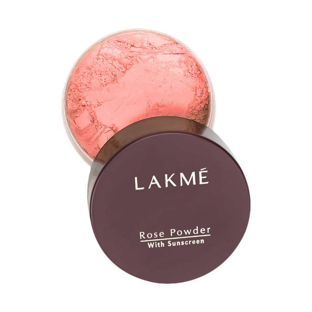 Lakme Rose Face Powder With Sunscreen - Warm Pink | Grocsy