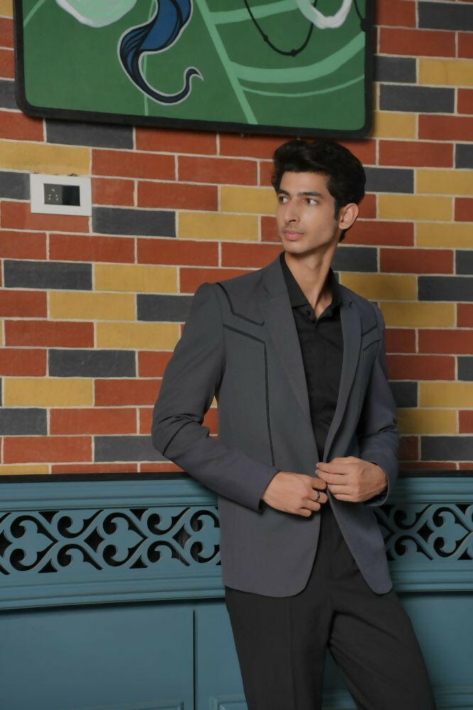 Skarve – Modern Grey & Black Smart Casual Set by Hilo Design | Grocsy