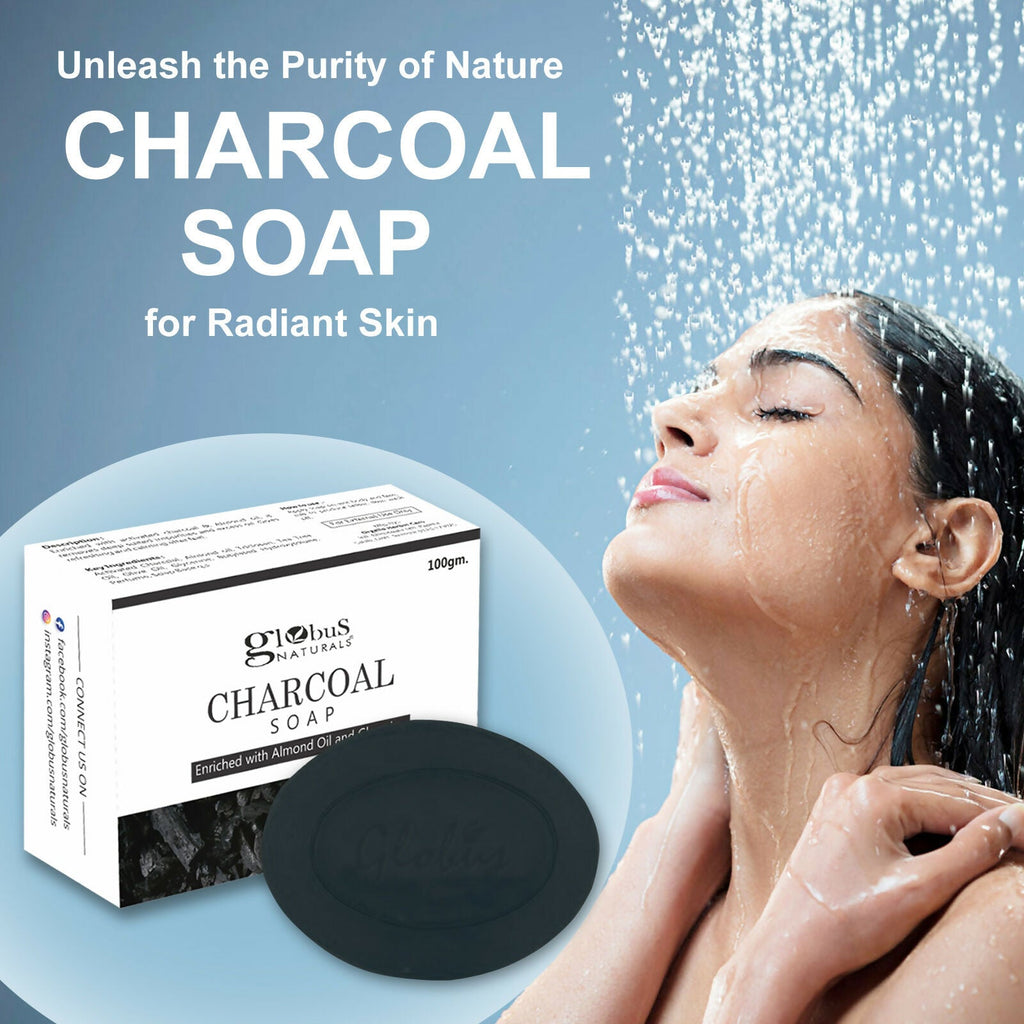 Globus Naturals Charcoal Soap | Grocsy