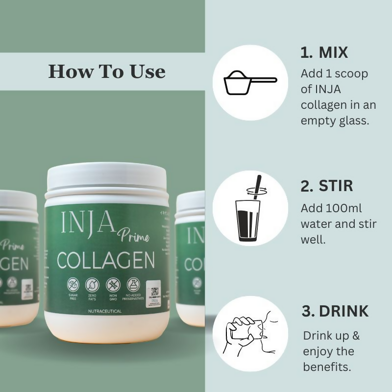 Inja Prime Finest Hydrolyzed Marine Collagen - Unflavoured | Grocsy