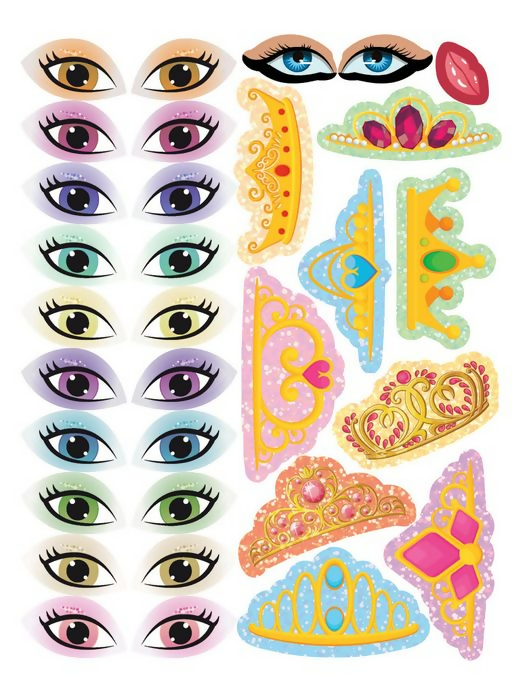 Dreamland Publications Princess Create a Face Book For Kids | Grocsy