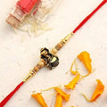 Devotional Lord Ganesha Rakhi & Kaju Roll Box | Grocsy