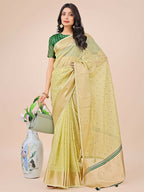 Shree Shyam Fashion Florance Light Green Organza Saree | Grocsy
