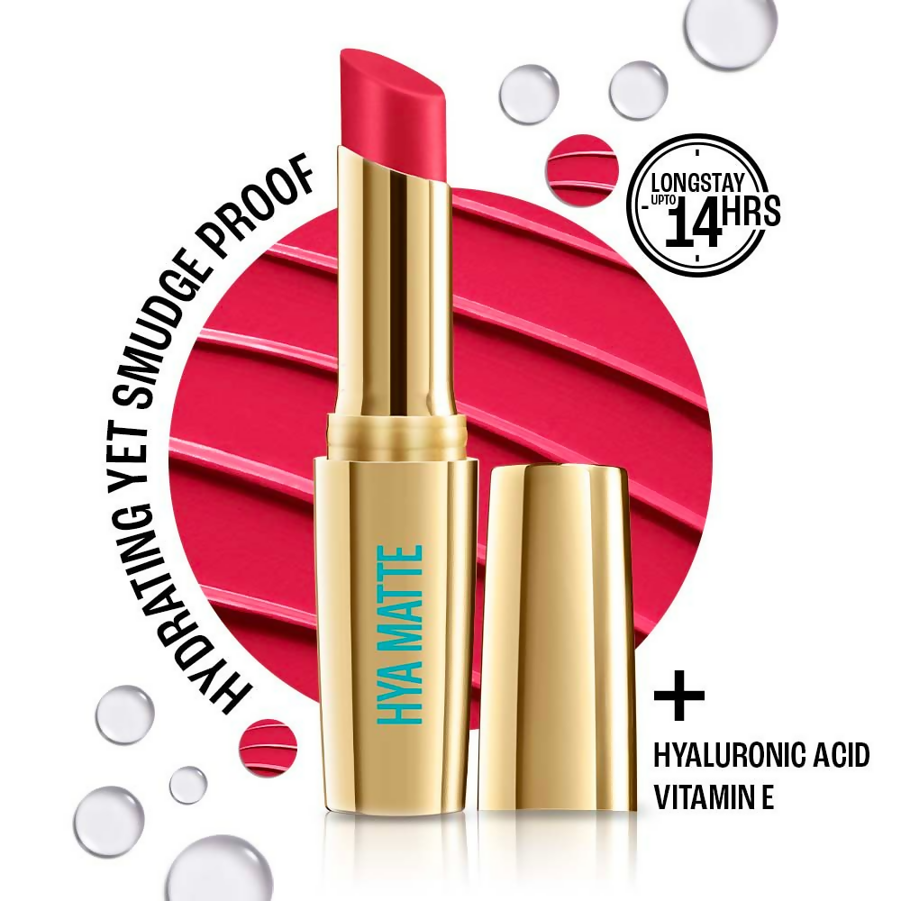 Lakme 9to5 Hya Matte Lipstick - Promotion Pink | Grocsy
