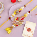 trueBrowns X Voylla Faux Pearls And Kundan Gems Bhaiya Bhabhi Lumba Rakhi | Grocsy
