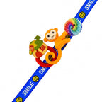trueBrowns X Voylla Colourful Monkey And Pinwheel Kids Rakhi For Kids | Grocsy
