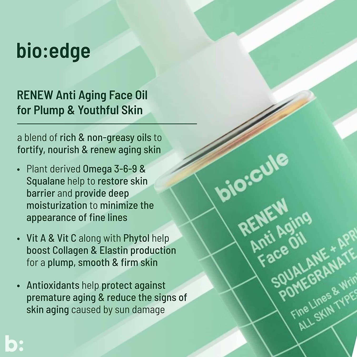 Biocule Renew Anti Aging Face Oil | Grocsy