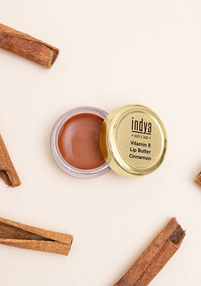 Indya Vitamin E Lip Butter - Cinnamon | Grocsy
