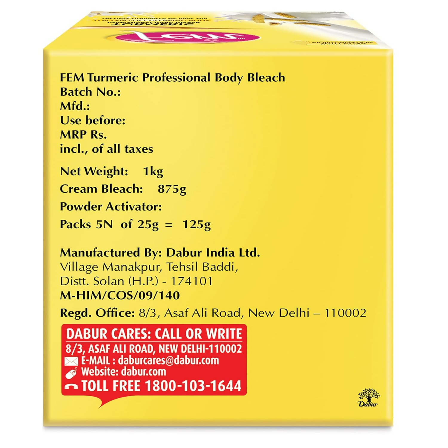 Fem Turmeric Professional Body Bleach | Grocsy
