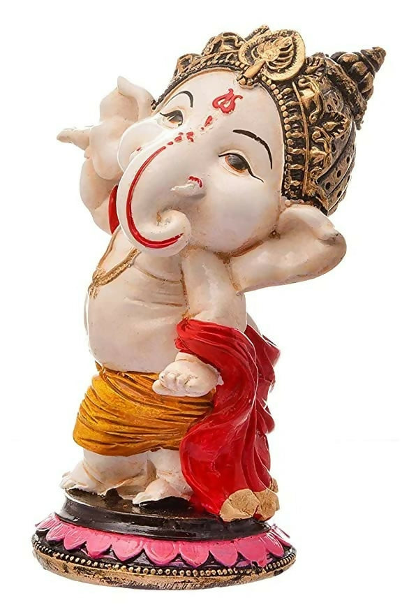 Dequera Polyresin Eco Friendly Lord Ganesha Ganpati Idol | Grocsy