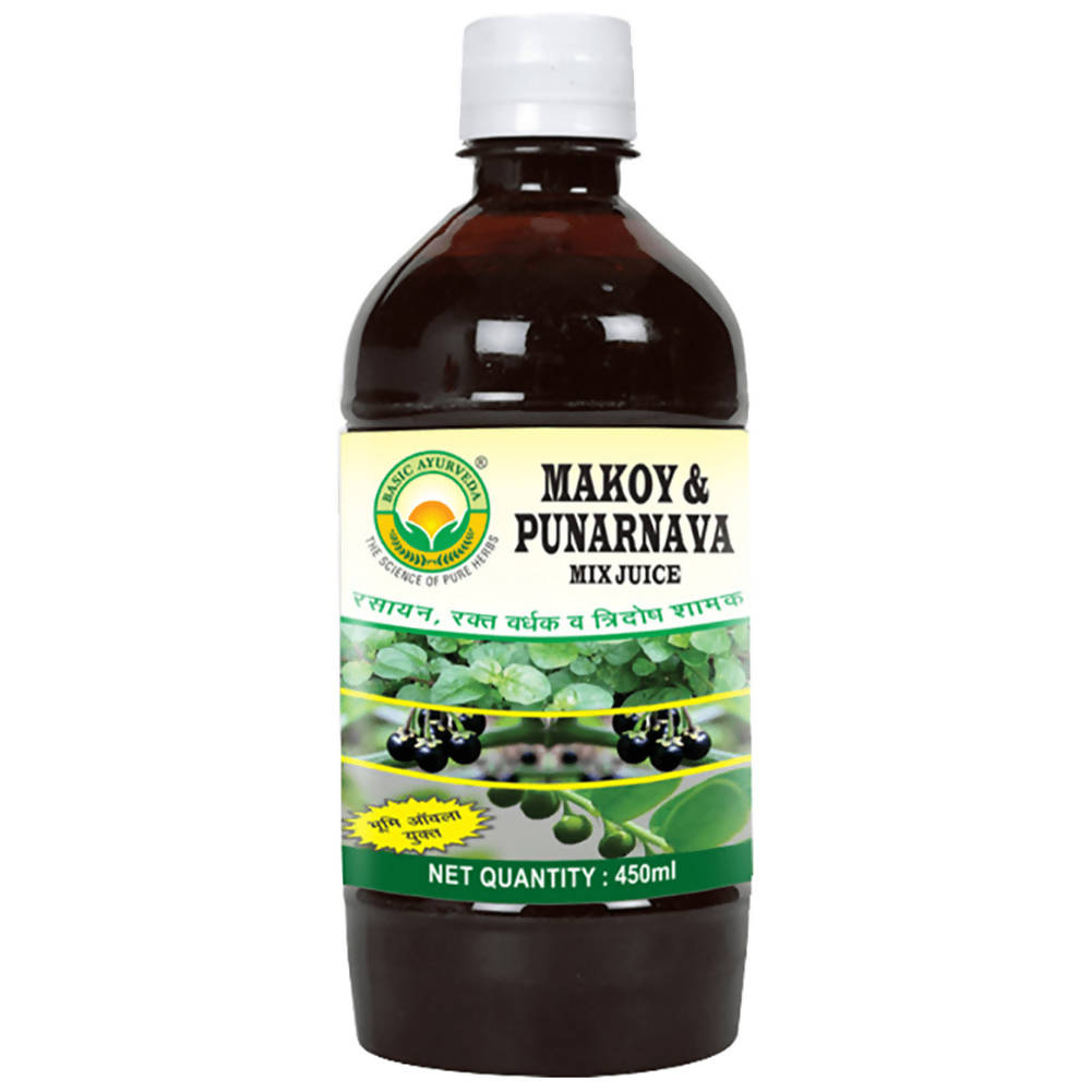 Basic Ayurveda Makoy & Punarnava Mix Juice | Grocsy