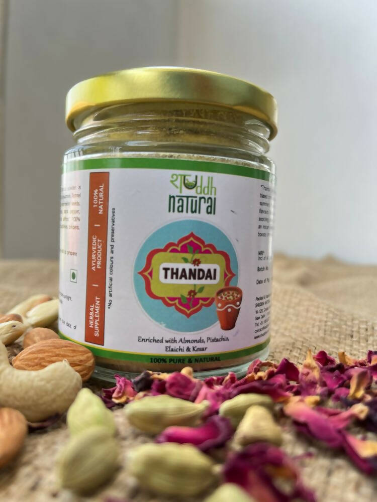Shuddh Natural Instant Ayurvedic Thandai Powder - Nuts and Seeds Superfoods | Grocsy