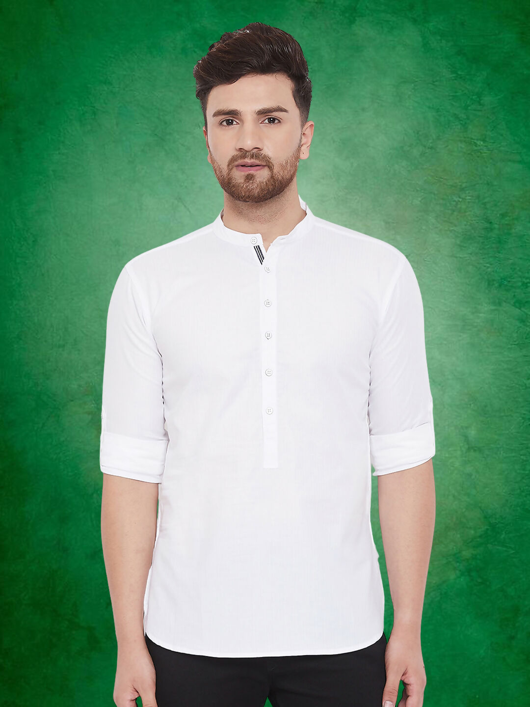 Even Apparels Men's Pure Cotton White Kurta | Grocsy