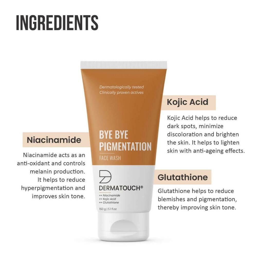Dermatouch Bye Bye Pigmentation Face Wash | Grocsy