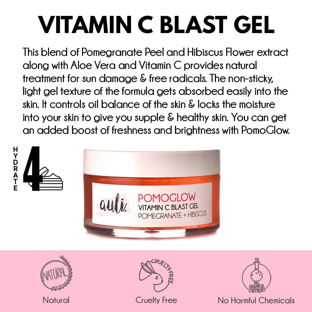 Auli Pomoglow Vitamin C Blast Face Gel | Grocsy